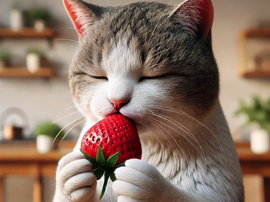 ¿Los gatos pueden comer fresas?